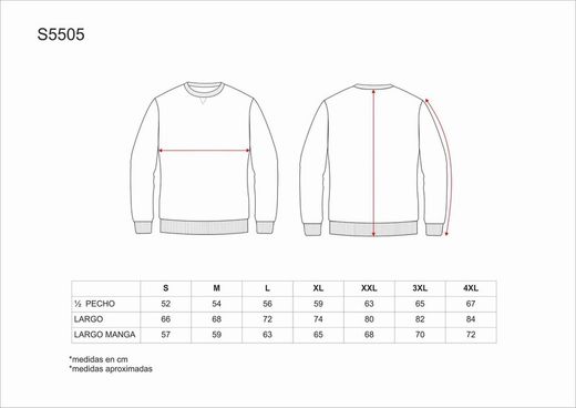 Boxhals-Sweatshirt mit elastischen Bündchen und Taillenrot
