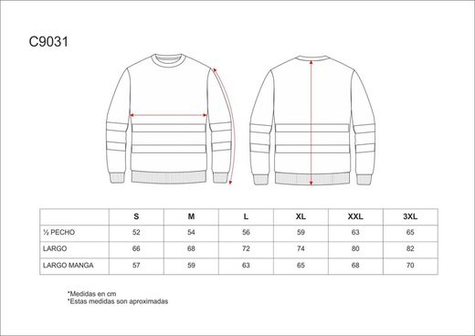 Rundhals-Sweatshirt mit reflektierenden Bändern an Rumpf und Ärmeln Grau