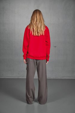Crew Neck Sweatshirt Set In