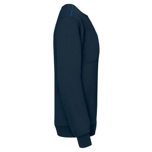 Day To Day Unisex-Sweatshirt mit kontrastfarbener zip Tasche