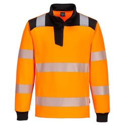 Sudadera de alta visibilidad PW3 con cremallera 1/4