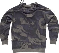 Sweat à capuche camouflage, combiné avec camouflage noir gris noir