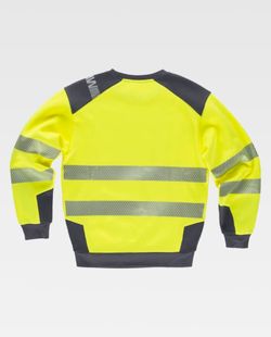 Sudadera de color Amarillo A.V.+Gris Oscuro | FLÚOR