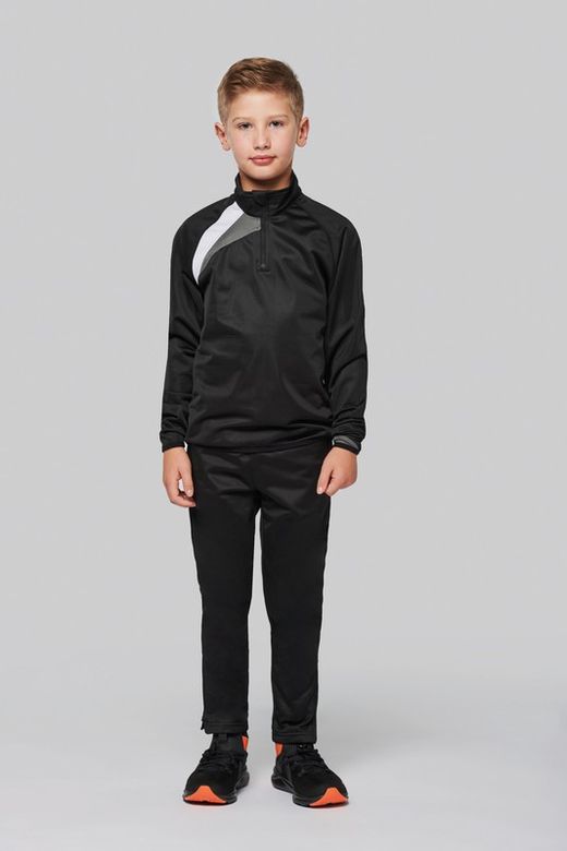 FELPA TRAINING CON ZIP PER BAMBINI