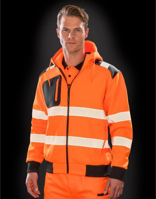 Recyceltes Sicherheitssweatshirt mit Reißverschluss