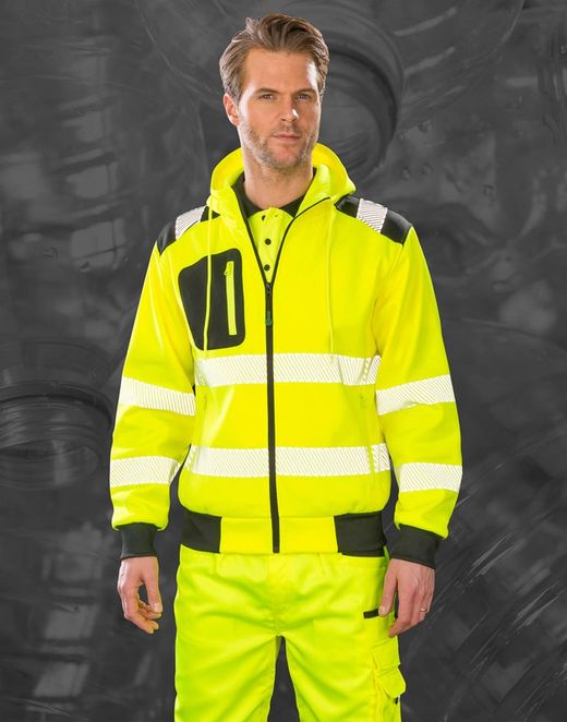 Recyceltes Sicherheitssweatshirt mit Reißverschluss
