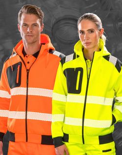 Recyceltes Sicherheitssweatshirt mit Reißverschluss