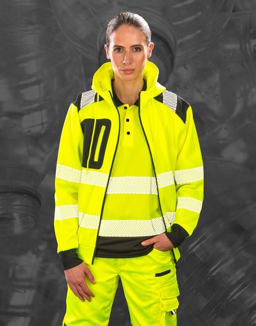 Recyceltes Sicherheitssweatshirt mit Reißverschluss