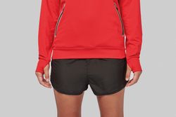 Sudadera deportiva capucha 1/4 cremallera