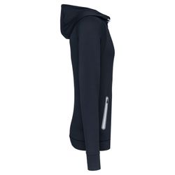 Sudadera deportiva capucha 1/4 cremallera