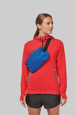 Sudadera deportiva capucha 1/4 cremallera