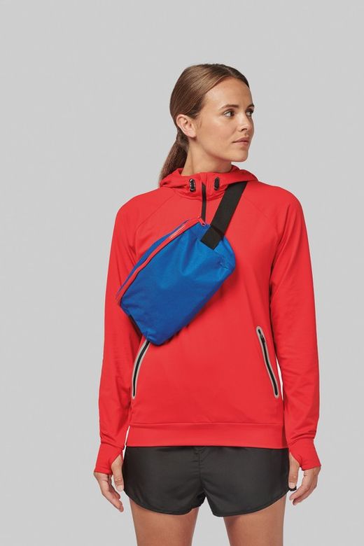 Sudadera deportiva capucha 1/4 cremallera