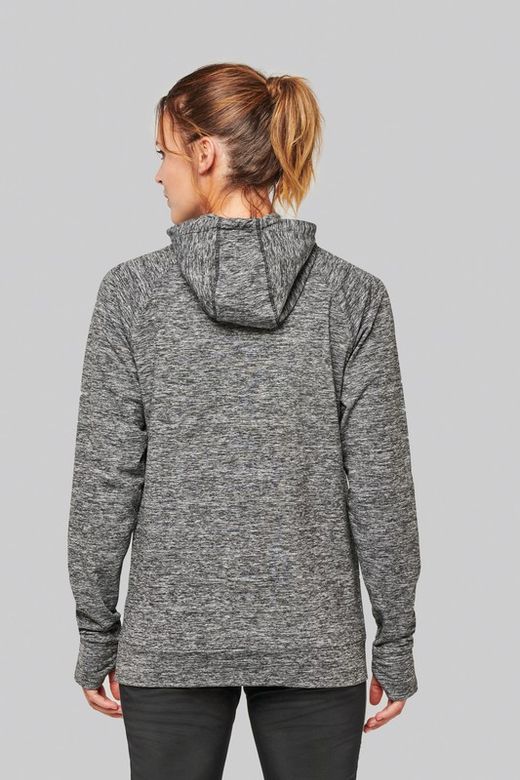 Sudadera deportiva capucha 1/4 cremallera