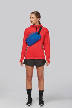 Sudadera deportiva capucha 1/4 cremallera