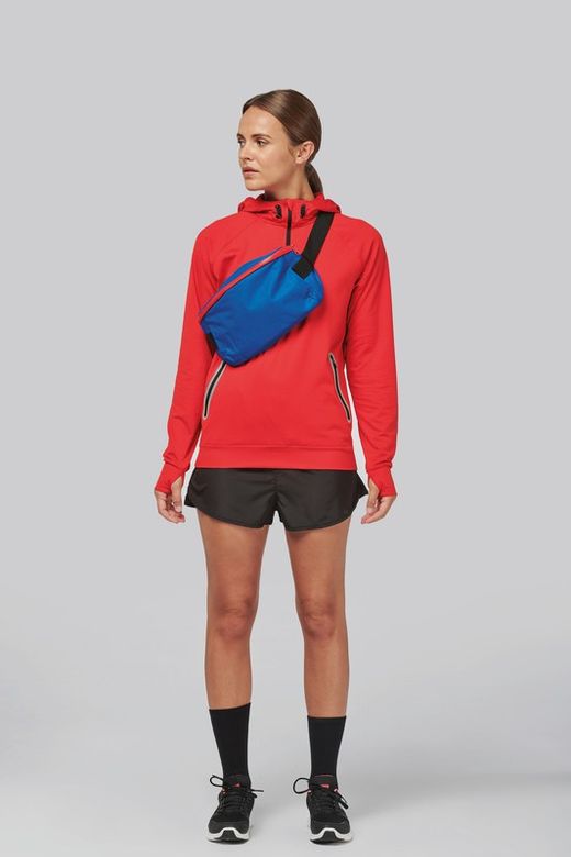 Sudadera deportiva capucha 1/4 cremallera