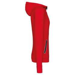 Sudadera deportiva capucha 1/4 cremallera