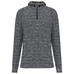Sudadera deportiva capucha 1/4 cremallera