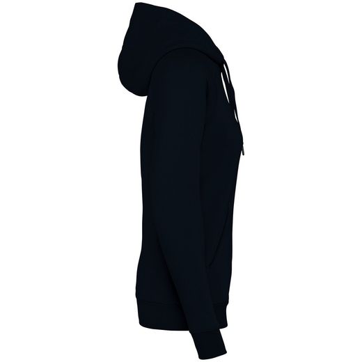 Eco-friendly ladies' raglan hooded sweatshirt