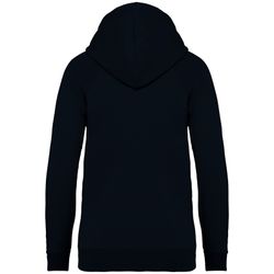 Eco-friendly ladies' raglan hooded sweatshirt