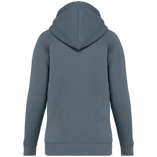 Eco-friendly ladies' raglan hooded sweatshirt