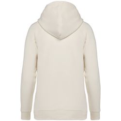 Eco-friendly ladies' raglan hooded sweatshirt