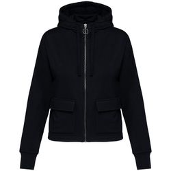 Umweltfreundliches Damen-Kapuzensweatshirt aus French Terry mit Reißverschluss