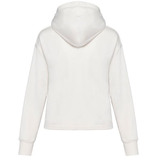 Umweltfreundliches Damen-Kapuzensweatshirt aus French Terry mit Reißverschluss