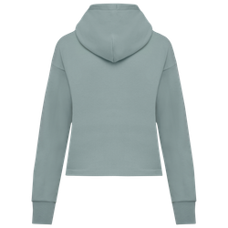 Umweltfreundliches Damen-Kapuzensweatshirt aus French Terry mit Reißverschluss