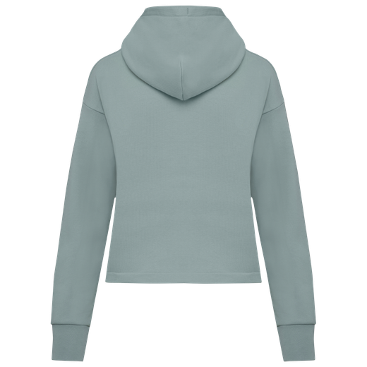 Umweltfreundliches Damen-Kapuzensweatshirt aus French Terry mit Reißverschluss