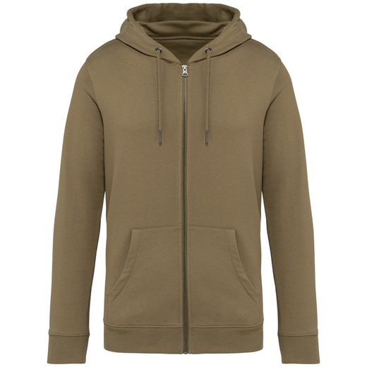 Felpa unisex con zip e cappuccio ecosostenibile