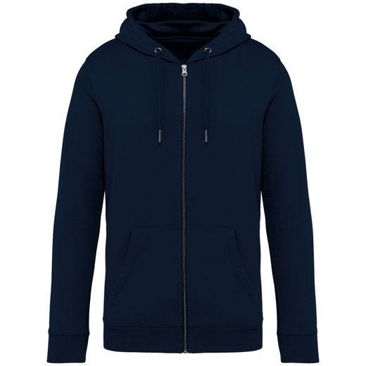 Felpa unisex con zip e cappuccio ecosostenibile