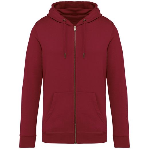 Felpa unisex con zip e cappuccio ecosostenibile