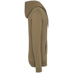 Felpa unisex con zip e cappuccio ecosostenibile