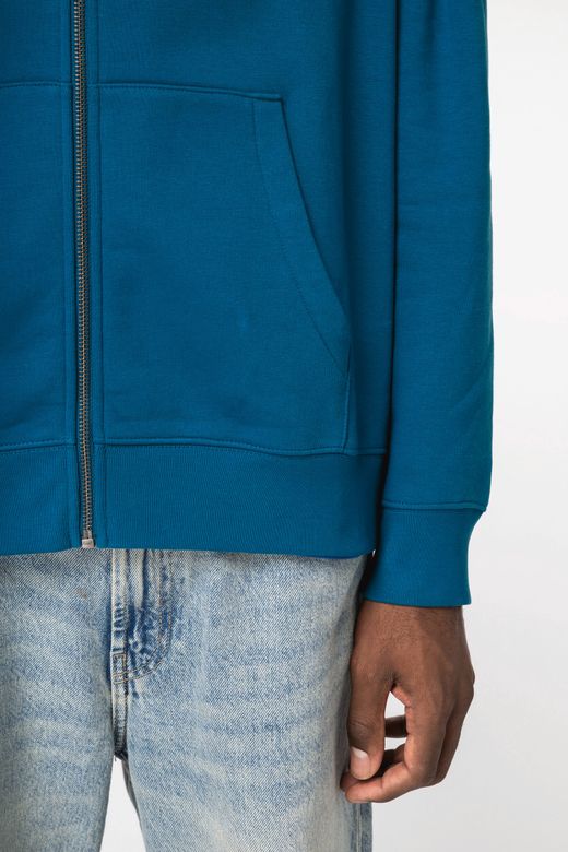 Umweltfreundliches Unisex Kapuzensweatshirt mit Reißverschluss