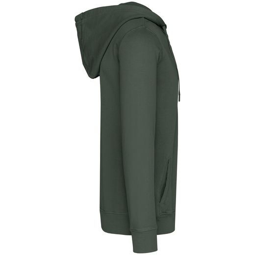 Umweltfreundliches Unisex-Kapuzensweatshirt aus French Terry mit Reißverschluss