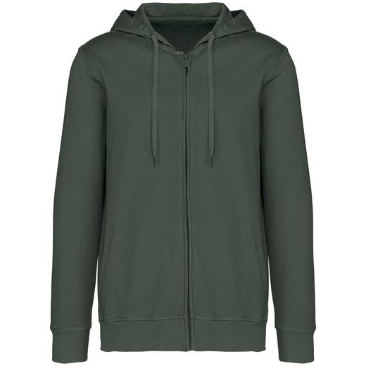 Umweltfreundliches Unisex-Kapuzensweatshirt aus French Terry mit Reißverschluss