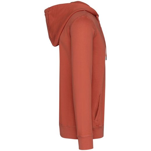 Umweltfreundliches Unisex-Kapuzensweatshirt aus French Terry mit Reißverschluss