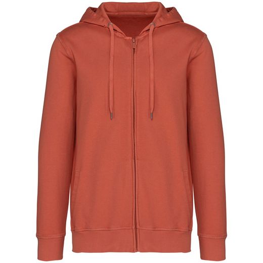 Umweltfreundliches Unisex-Kapuzensweatshirt aus French Terry mit Reißverschluss