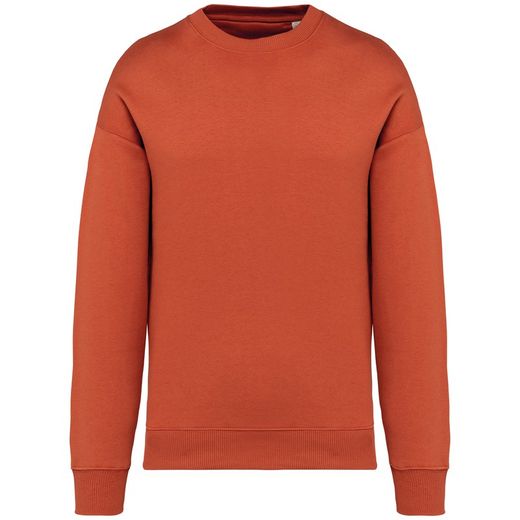 Umweltfreundliches Oversize Unisex-Sweatshirt mit Rundhalsausschnitt