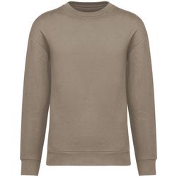 Umweltfreundliches Unisex Sweatshirt mit Rundhalsausschnitt und hängenden Schultern aus gebürstetem Molton