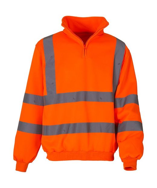 Fluo 1/4 Reißverschluss Sweatshirt