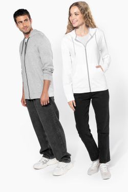 Felpa leggera con cappuccio in cotone