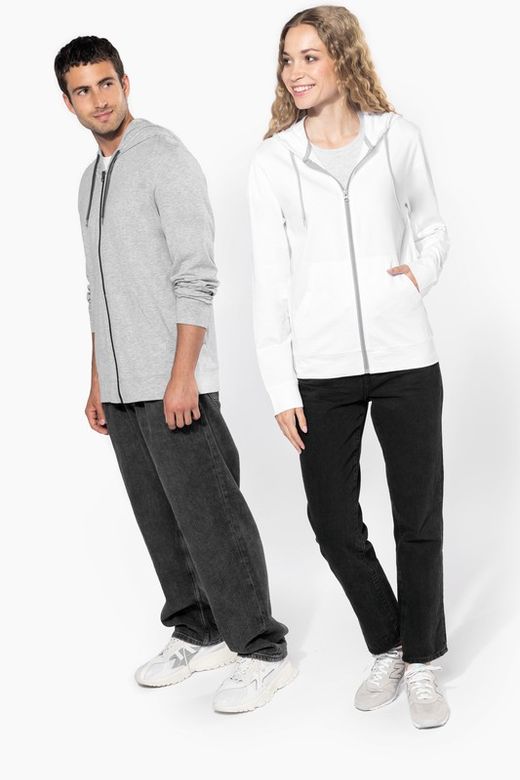 Felpa leggera con cappuccio in cotone