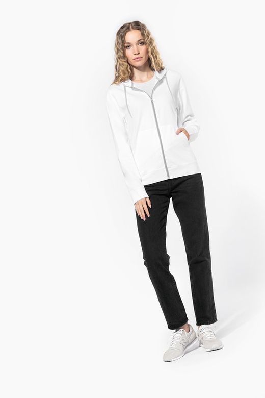 Felpa leggera con cappuccio in cotone