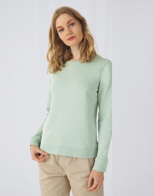 Sudadera ligera orgánica cuelloredondo mujer