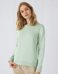 Sudadera ligera orgánica cuelloredondo mujer