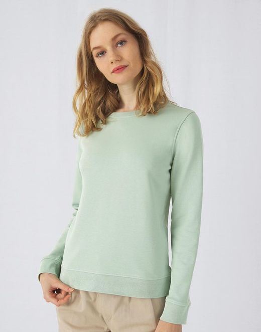 Sudadera ligera orgánica cuelloredondo mujer