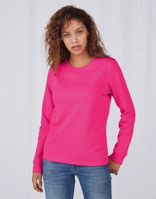 Sudadera ligera orgánica cuelloredondo mujer