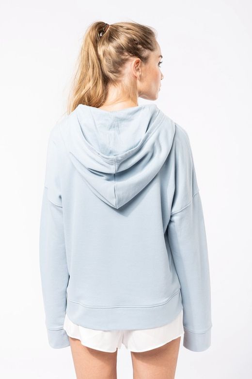 Bio-Damen-Sweatshirt Lounge mit Kapuze