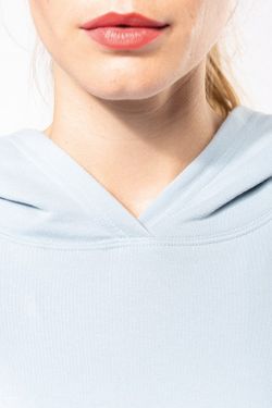 Bio-Damen-Sweatshirt Lounge mit Kapuze